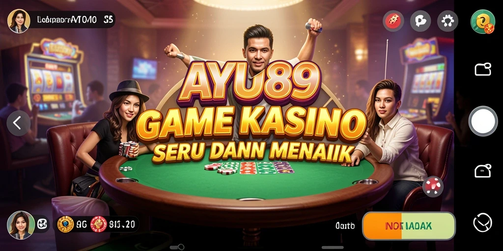 Tampilan gameplay AYU89 yang menarik dan seru dari permainan kasino.