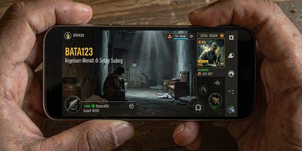 Tampilan gameplay seram dari BATA123 yang menyentuh ketakutan dalam kegelapan.