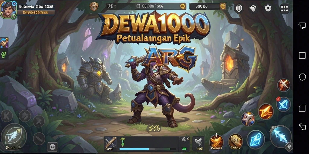 Screenshot dari gameplay seru di DEWA1000 menunjukkan aksi pertarungan yang mendebarkan.