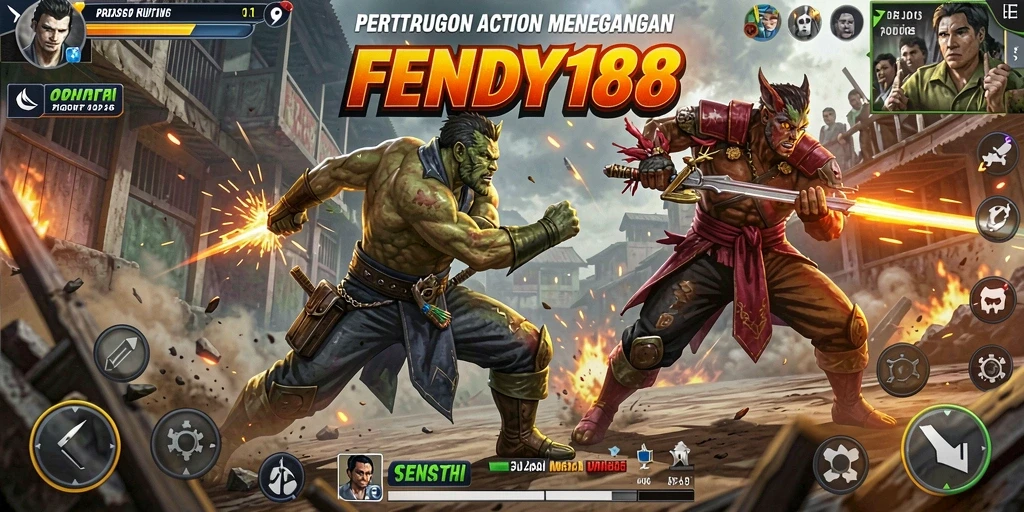 Tangkapan layar menampilkan aksi seru dalam permainan FENDY188.