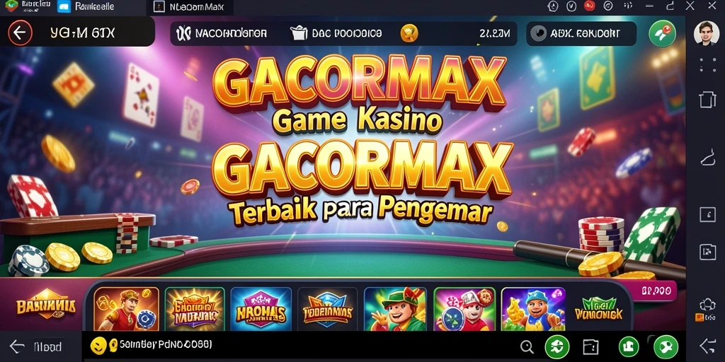 Screenshot gameplay menarik dari GACORMAX dengan pengalaman Kasino yang mendebarkan.