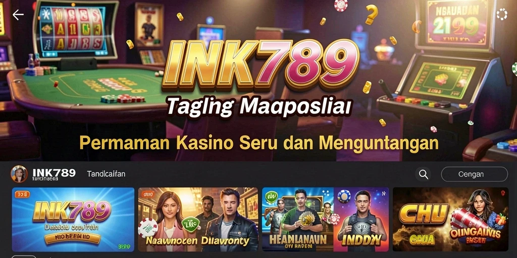 Tampilan gameplay kasino yang mendebarkan di INK789.