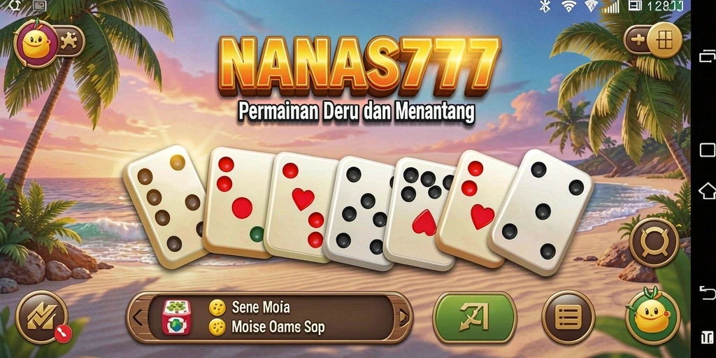 Screenshot gameplay NANAS777 yang menampilkan aksi seru permainan Domino.
