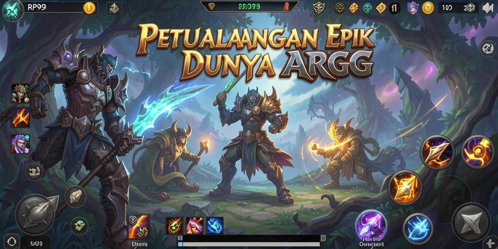 Tampilan gameplay seru dari <strong>RP99</strong> dalam dunia ARPG yang memukau.