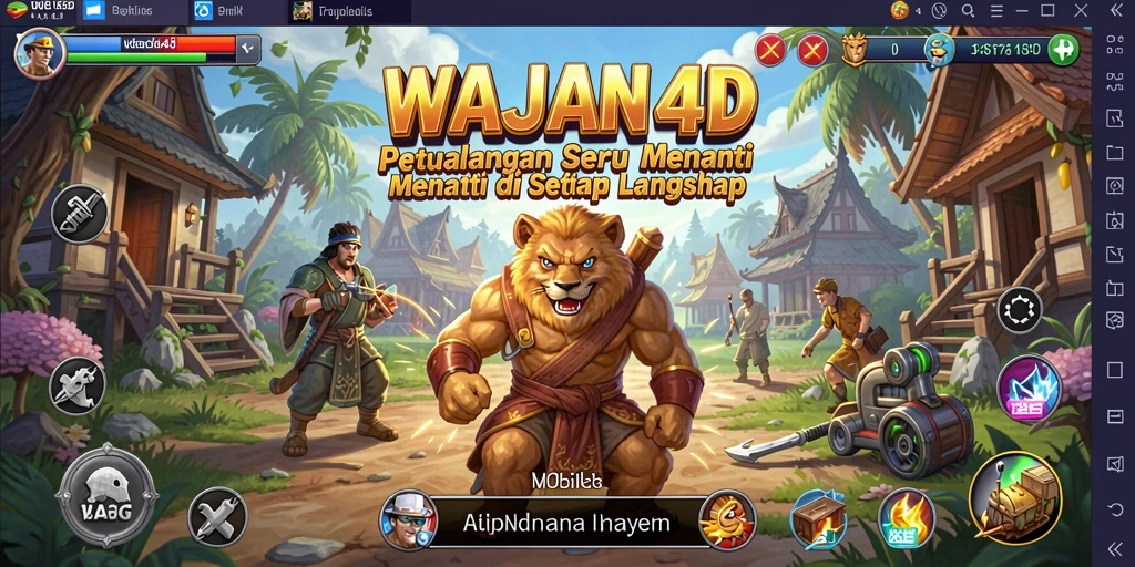 Tangkapan layar WAJAN4D menampilkan aksi seru dalam petualangan epik.